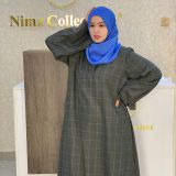 Checked Dress - Green